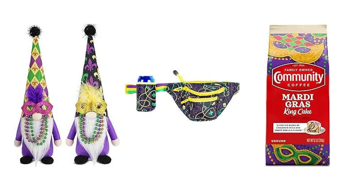 Image that represents the product page Mardi Gras Gifts inside the category festivities.