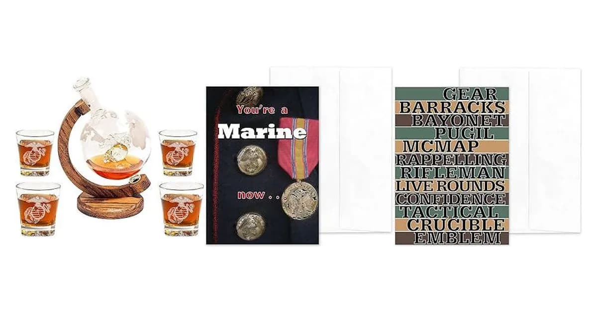 Image that represents the product page Marine Boot Camp Graduation Gifts inside the category celebrations.