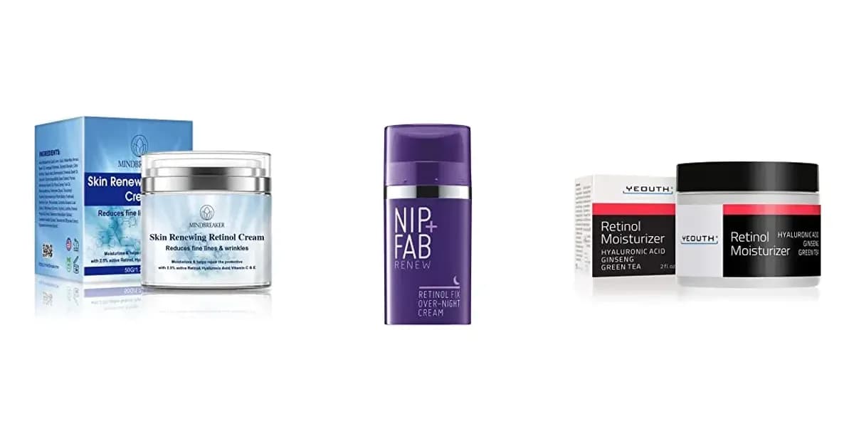 Image that represents the product page Best Retinol Creams inside the category wellbeing.