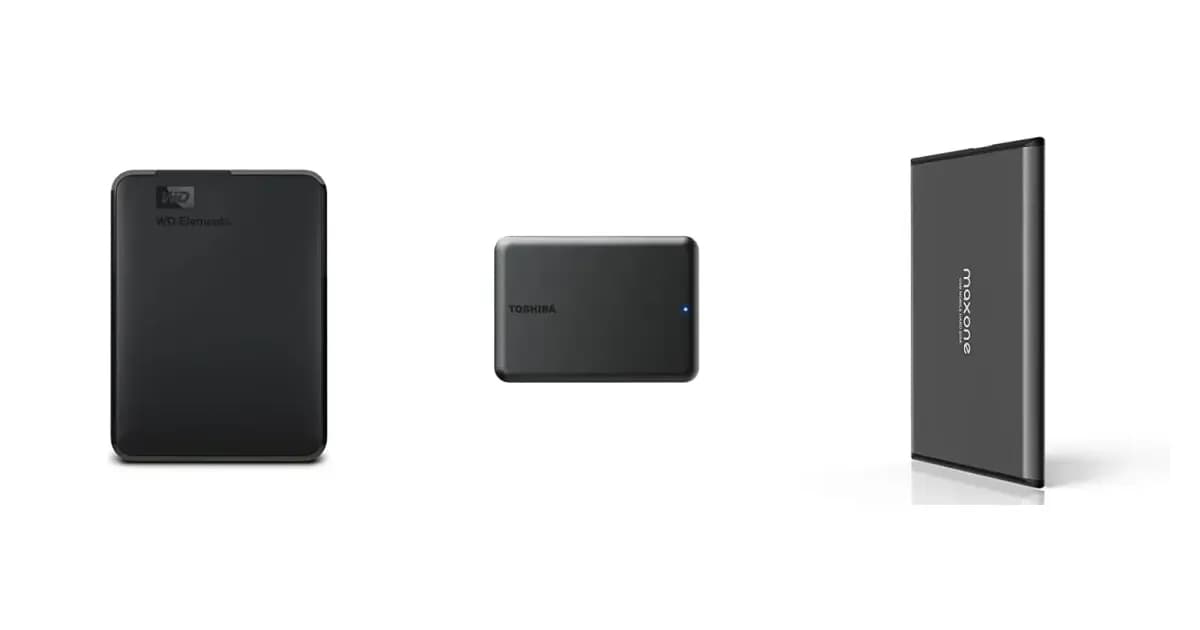 Image that represents the product page Best External Hard Drives inside the category technology.