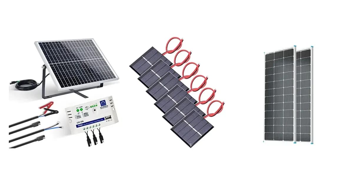 Image that represents the product page Best Solar Panels inside the category electronics.