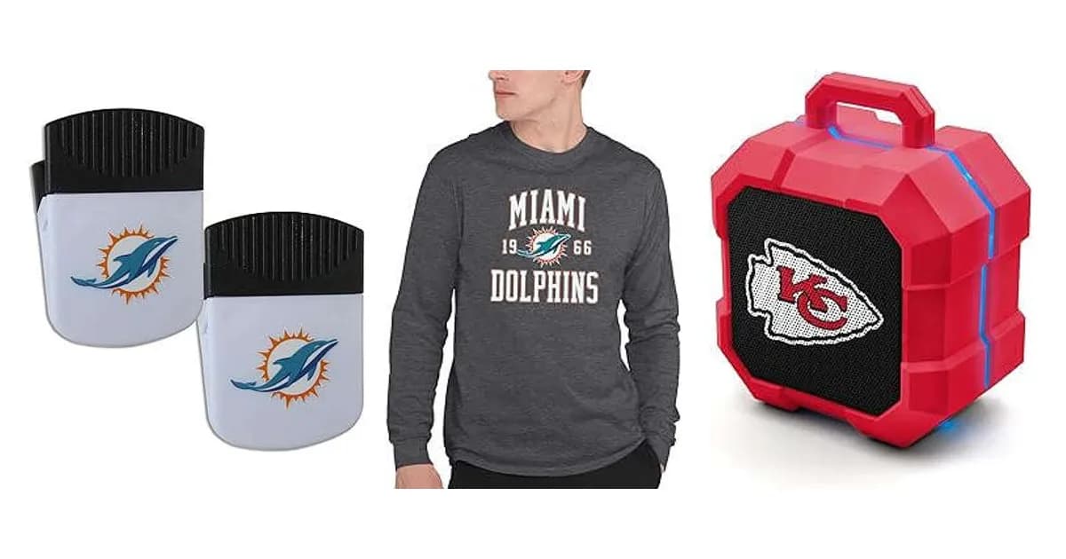 Image that represents the product page Miami Dolphins Gifts Ideas inside the category hobbies.