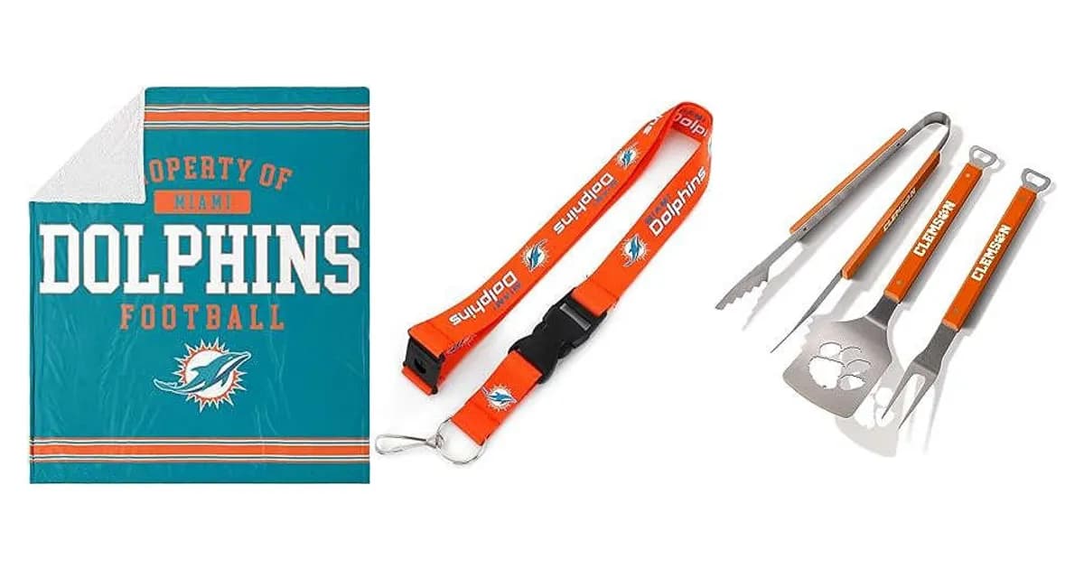 Image that represents the product page Miami Dolphins Gifts inside the category hobbies.