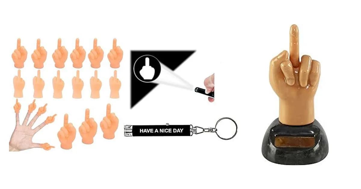 Image that represents the product page Middle Finger Gag Gifts inside the category entertainment.