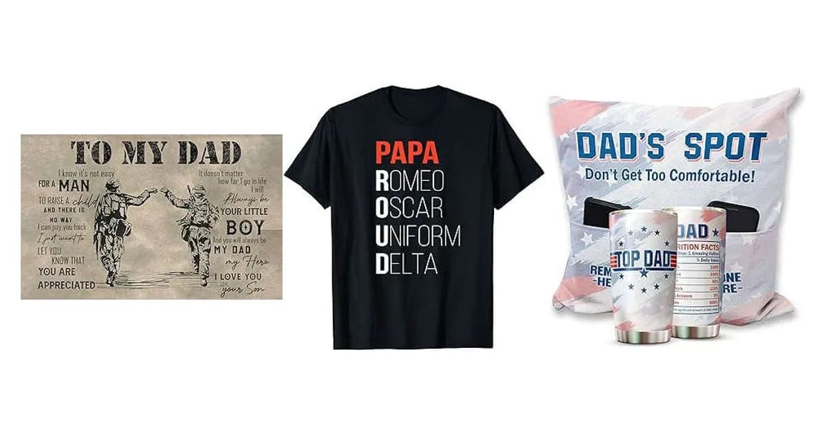 Image that represents the product page Military Fathers Day Gifts inside the category celebrations.