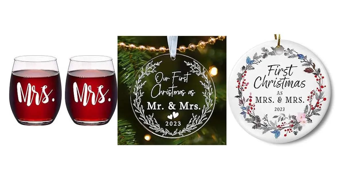 Image that represents the product page Mrs And Mrs Wedding Gifts inside the category celebrations.