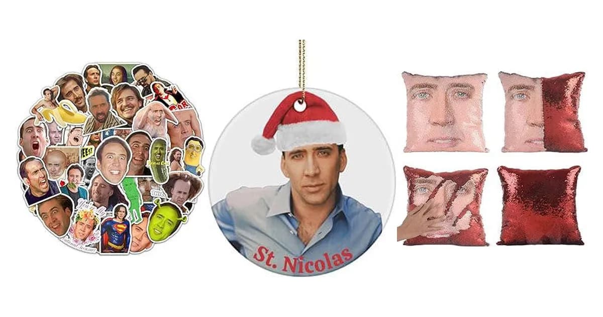 Image that represents the product page Nicolas Cage Gag Gifts inside the category celebrations.