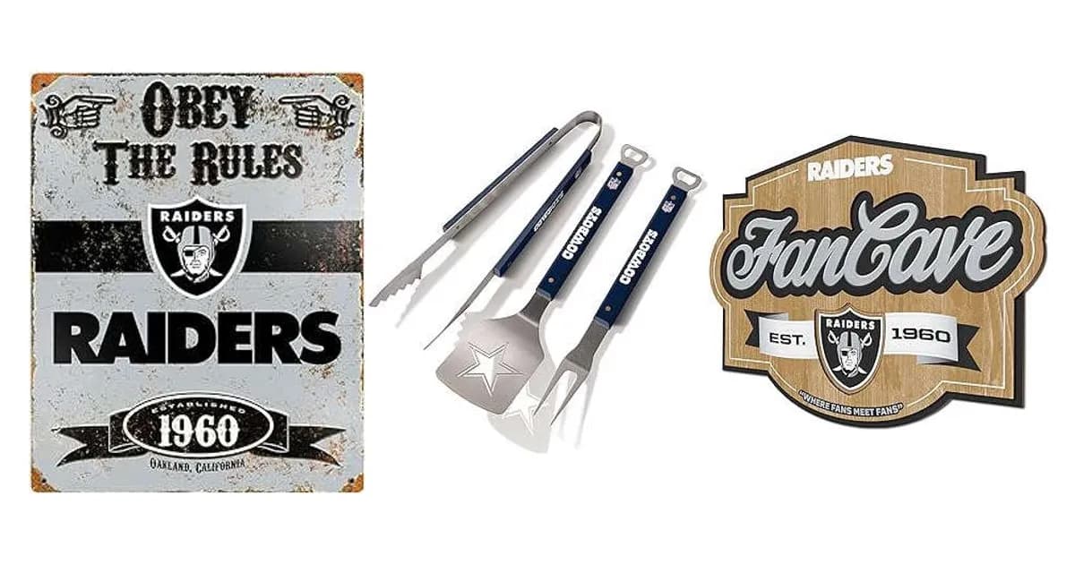 Image that represents the product page Oakland Raiders Gifts Ideas inside the category entertainment.