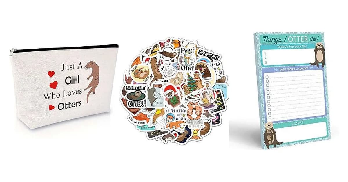 Image that represents the product page Otter Themed Gifts inside the category animals.