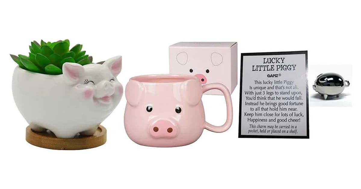 Image that represents the product page Pig Themed Gifts inside the category animals.
