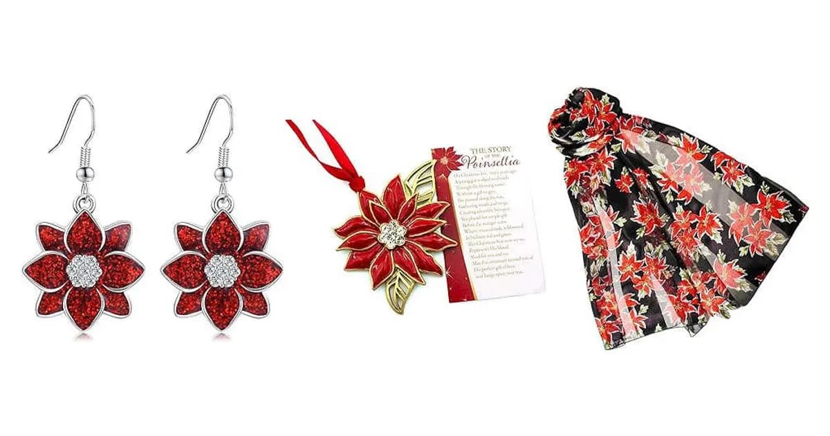 Image that represents the product page Poinsettia Gifts inside the category festivities.