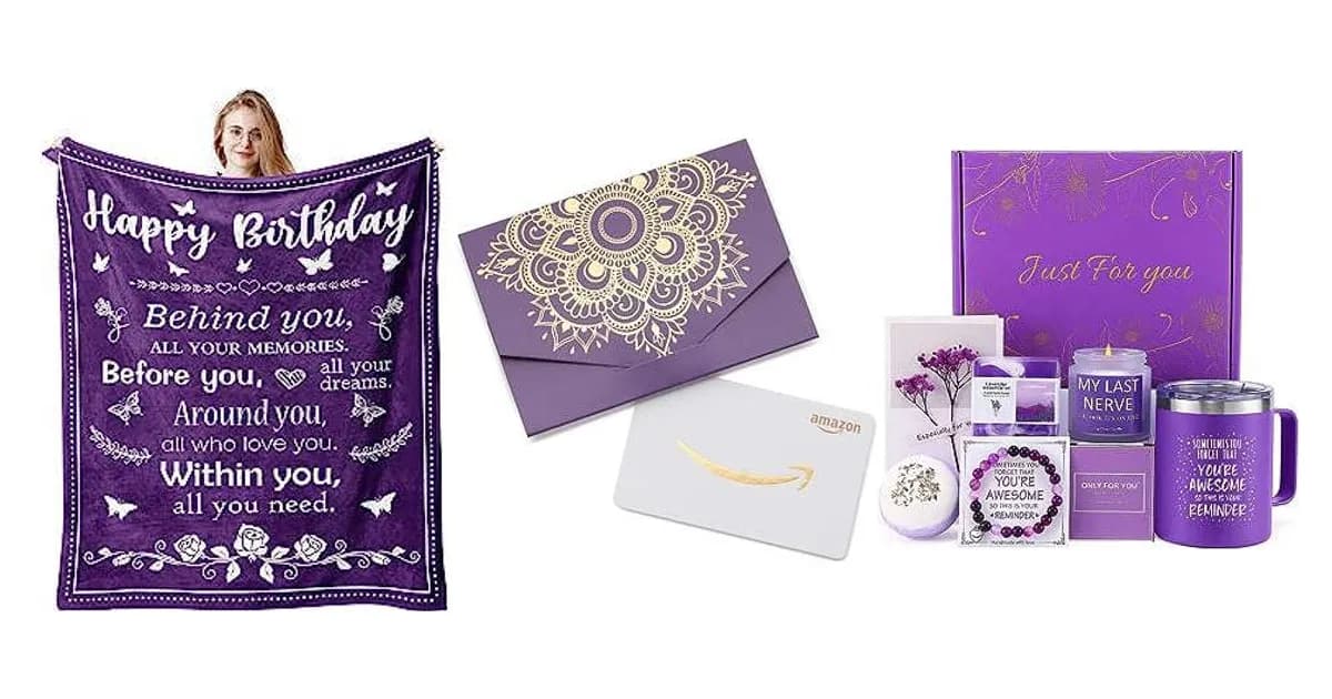 Image that represents the product page Purple Birthday Gifts inside the category celebrations.