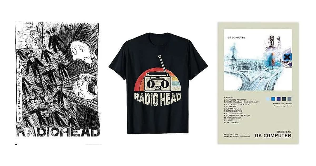 Image that represents the product page Radiohead Gifts inside the category music.