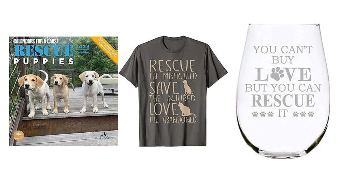Image that represents the product page Rescue Dog Gifts inside the category animals.