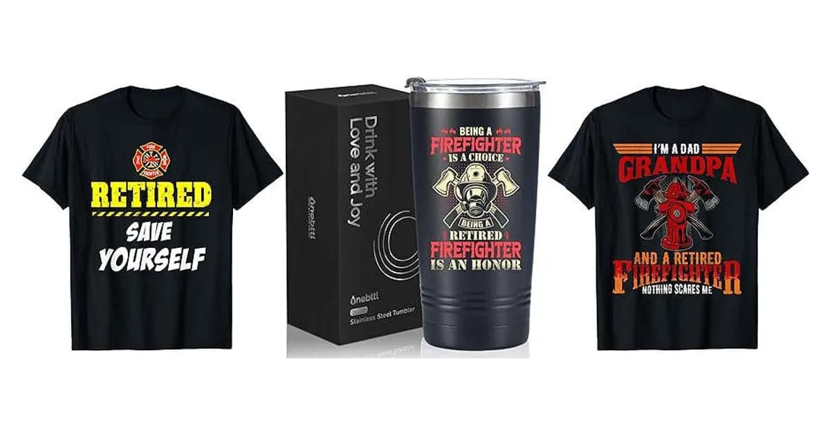 Image that represents the product page Retired Firefighter Gifts inside the category professions.