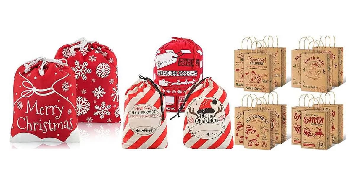 Image that represents the product page Santa Bags For Gifts inside the category festivities.