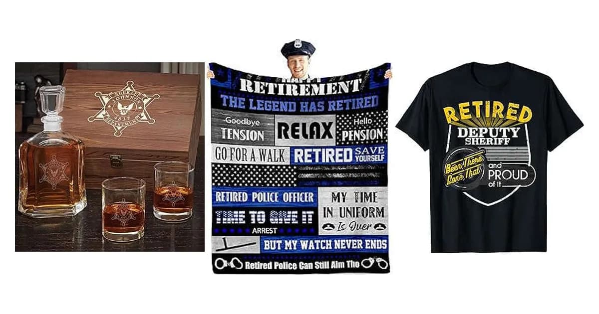 Image that represents the product page Sheriff Retirement Gifts inside the category professions.