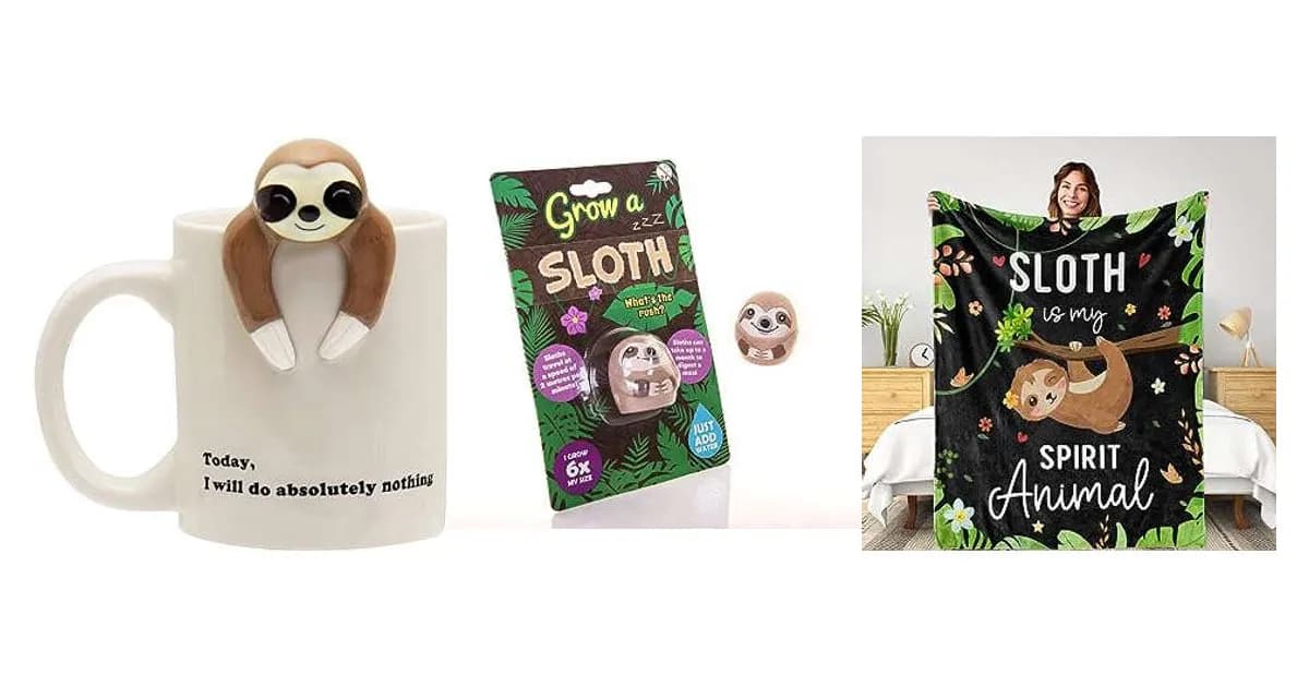 Image that represents the product page Sloth Gifts For Adults inside the category accessories.