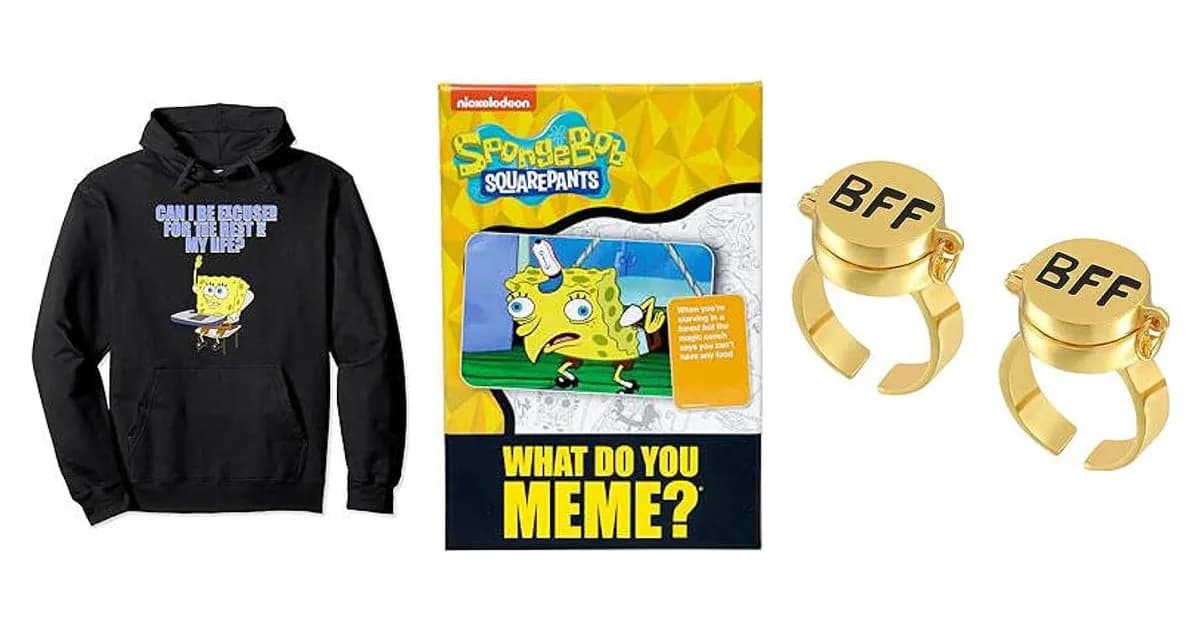 Image that represents the product page Spongebob Gifts For Adults inside the category entertainment.