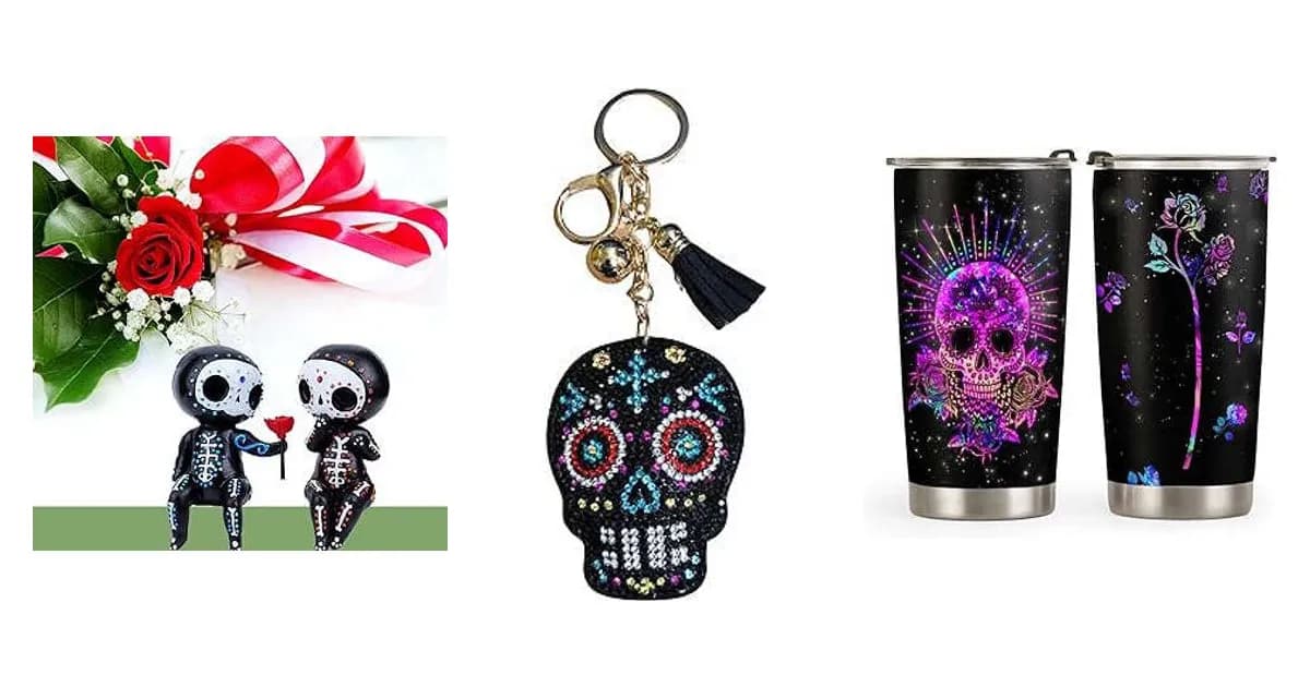 Image that represents the product page Sugar Skull Gifts For Her inside the category celebrations.