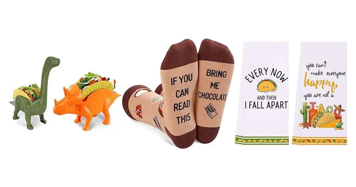 Image that represents the product page Taco Themed Gifts inside the category celebrations.