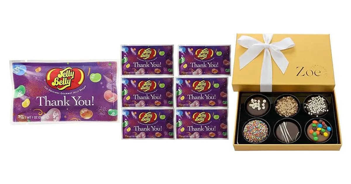 Image that represents the product page Thank You Candy Gifts inside the category celebrations.