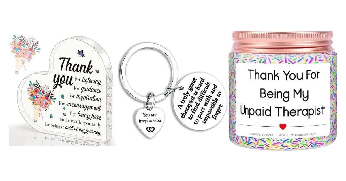 Image that represents the product page Thank You Gifts For Therapists inside the category thanks.