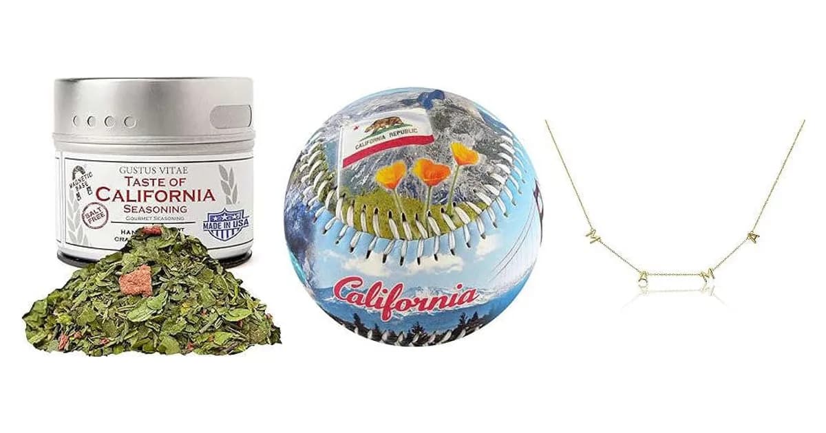 Image that represents the product page Unique California Gifts inside the category celebrations.