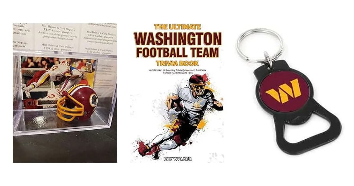 Image that represents the product page Washington Redskin Gifts inside the category hobbies.