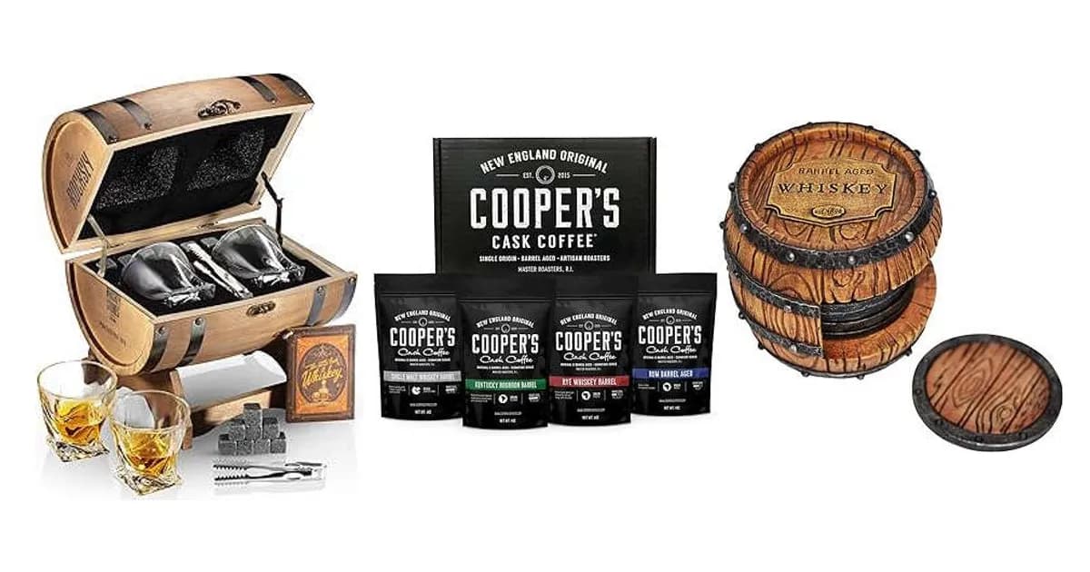 Image that represents the product page Whiskey Barrel Gifts inside the category house.