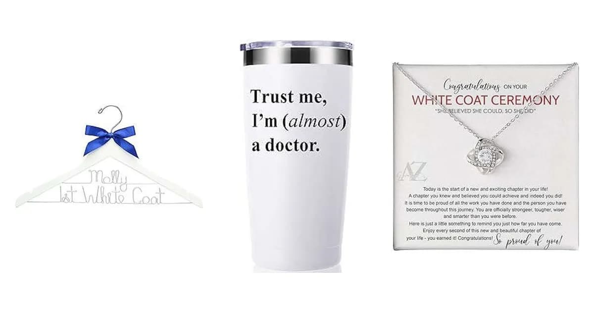 Image that represents the product page White Coat Ceremony Gifts For Her inside the category professions.