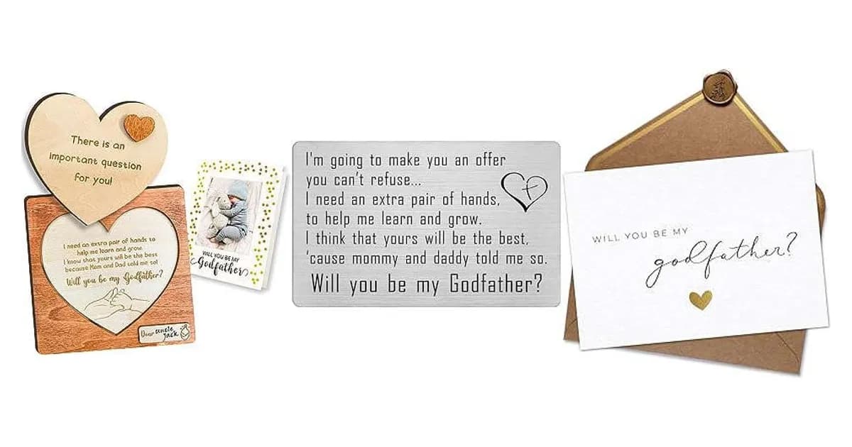 Image that represents the product page Will You Be My Godfather Gifts inside the category family.