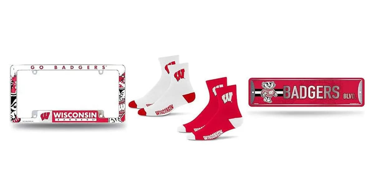 Image that represents the product page Wisconsin Badgers Gifts inside the category accessories.