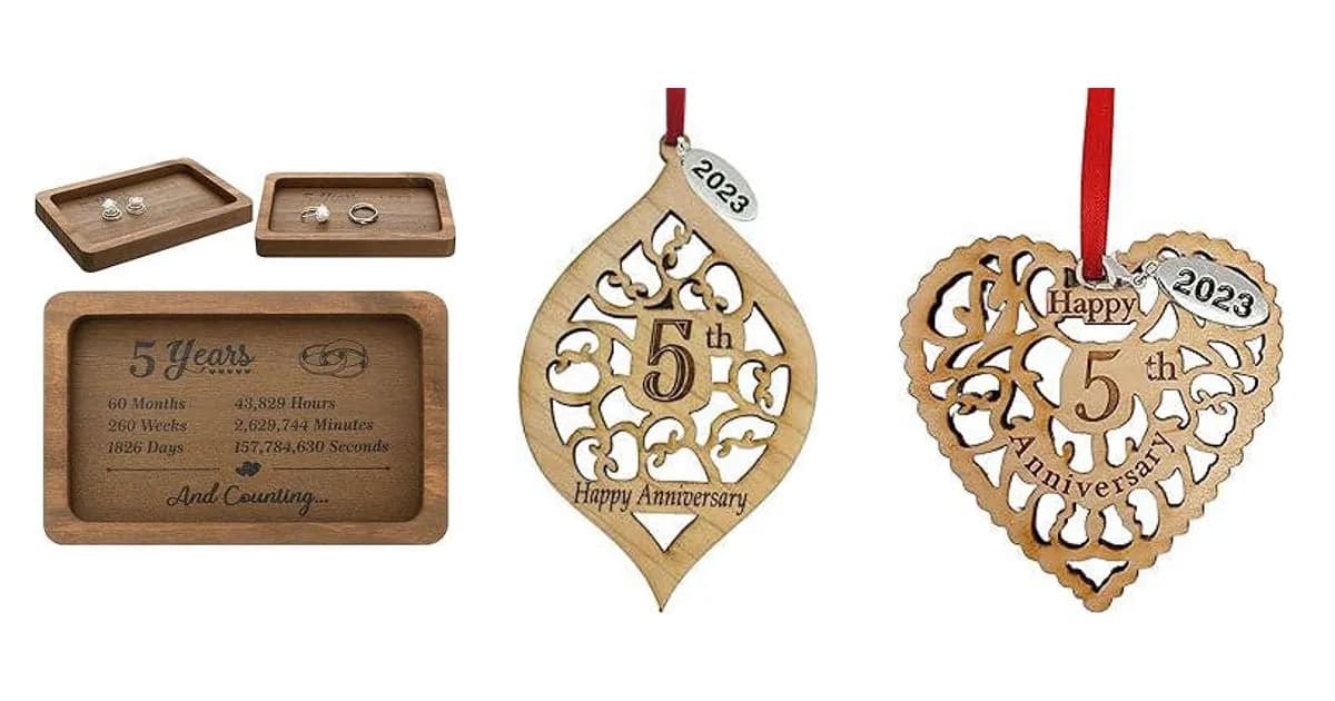 Image that represents the product page Wood 5th Anniversary Gifts inside the category occasions.
