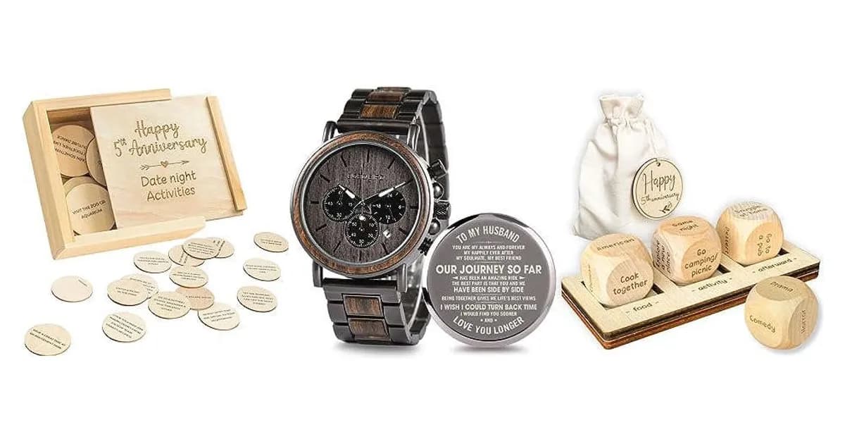 Image that represents the product page Wood Anniversary Gifts For Husband inside the category celebrations.
