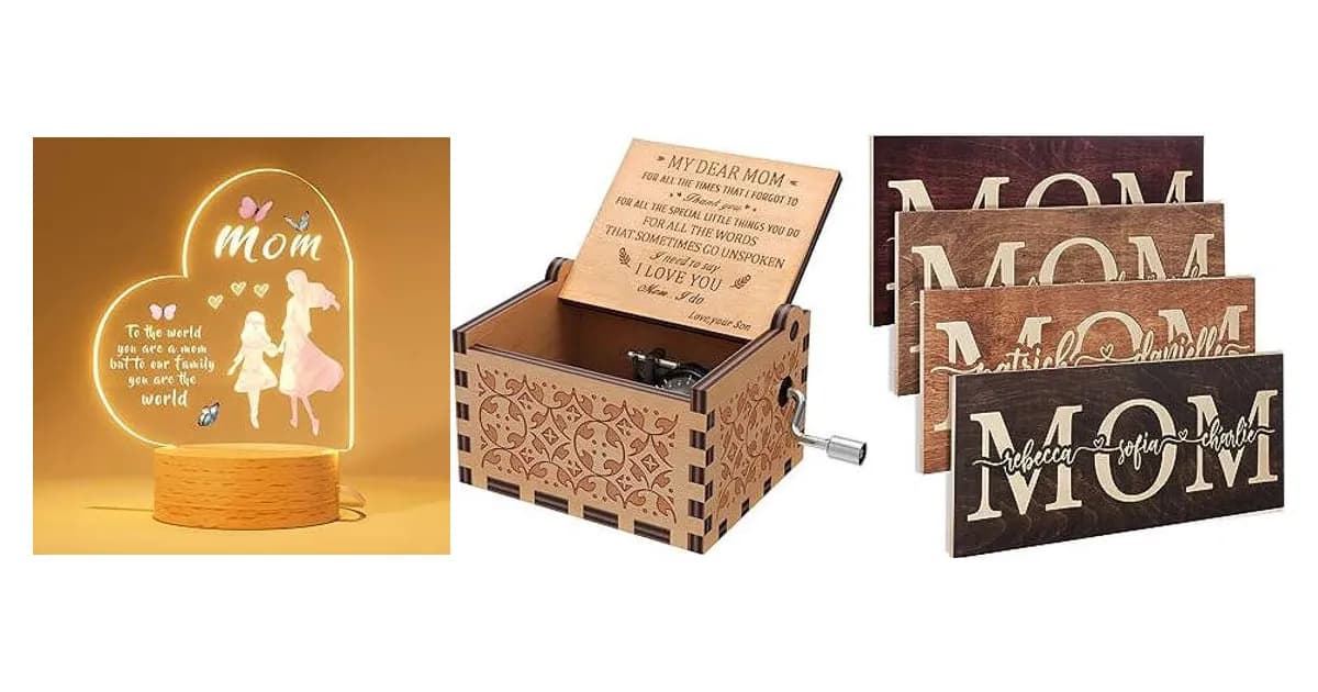 Image that represents the product page Wood Gifts For Mom inside the category celebrations.