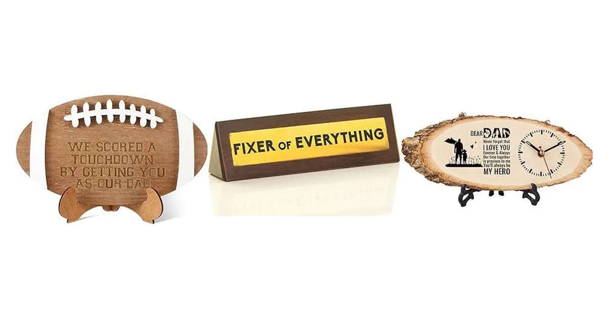 Image that represents the product page Wooden Gifts For Dad inside the category celebrations.