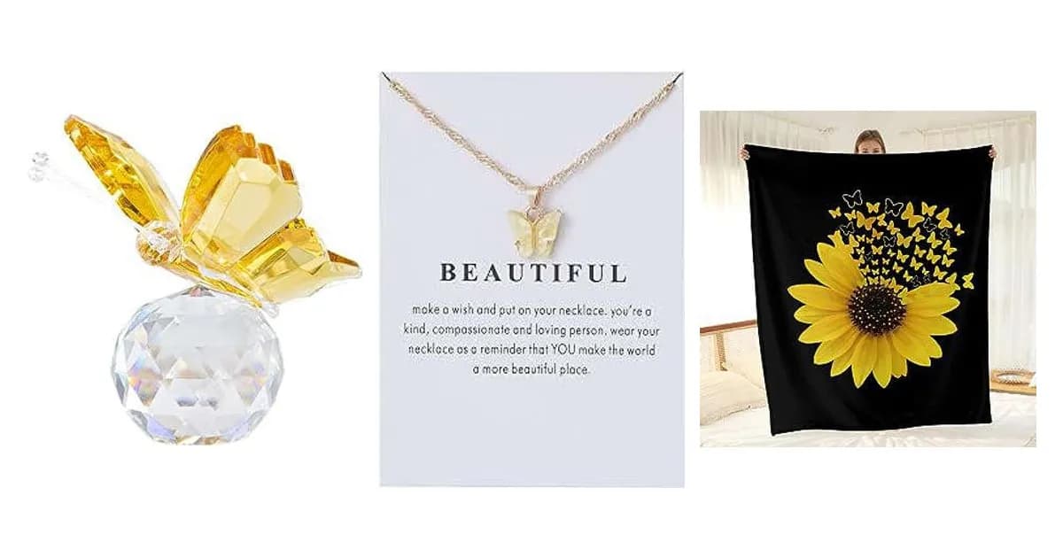 Image that represents the product page Yellow Butterfly Gifts inside the category celebrations.