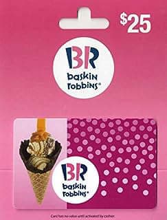Image of Gift Card Baskin Robbins by the company ACI Gift Cards LLC, an Amazon company.