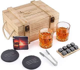 Image of Whiskey Stones and Glasses Set by the company Afomida.