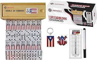 Image of Puerto Rican Flag Dominoes by the company AKISSEY.