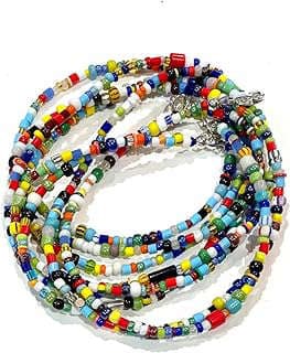 Image of Colorful African Waist Beads by the company Akweley Design.