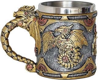 Image of Steampunk Dragon Beer Mug by the company Alikiki.