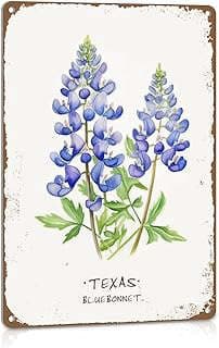 Image of Texas Bluebonnet Metal Sign by the company ALREAR.