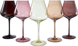 Image of Colored Crystal Wine Glass Set by the company Alrossa.