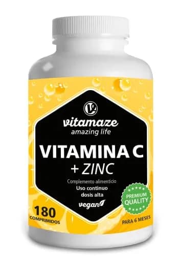 Imagem de Vitamina C e Zinco Vegana da empresa Amazing Life.