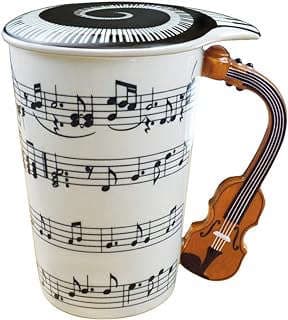 Image of Music Themed Violin Handle Mug by the company AmazingB2C.