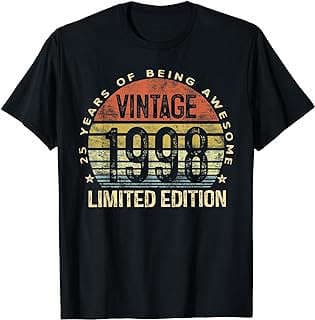 Image of 25th Birthday Vintage T-Shirt by the company Amazon.com.
