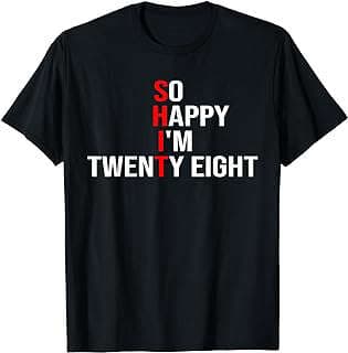 Image of 28th Birthday T-Shirt by the company Amazon.com.
