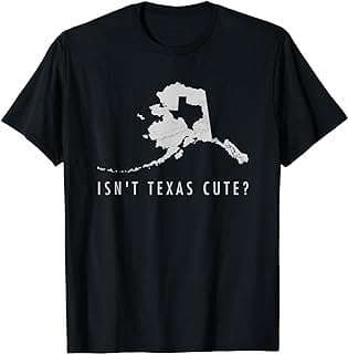 Image of Alaska Texas Map T-Shirt by the company Amazon.com.